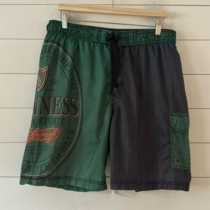 Guinness Size L Green Licensed Guinness Beer Swim Board Shorts w! Liner …